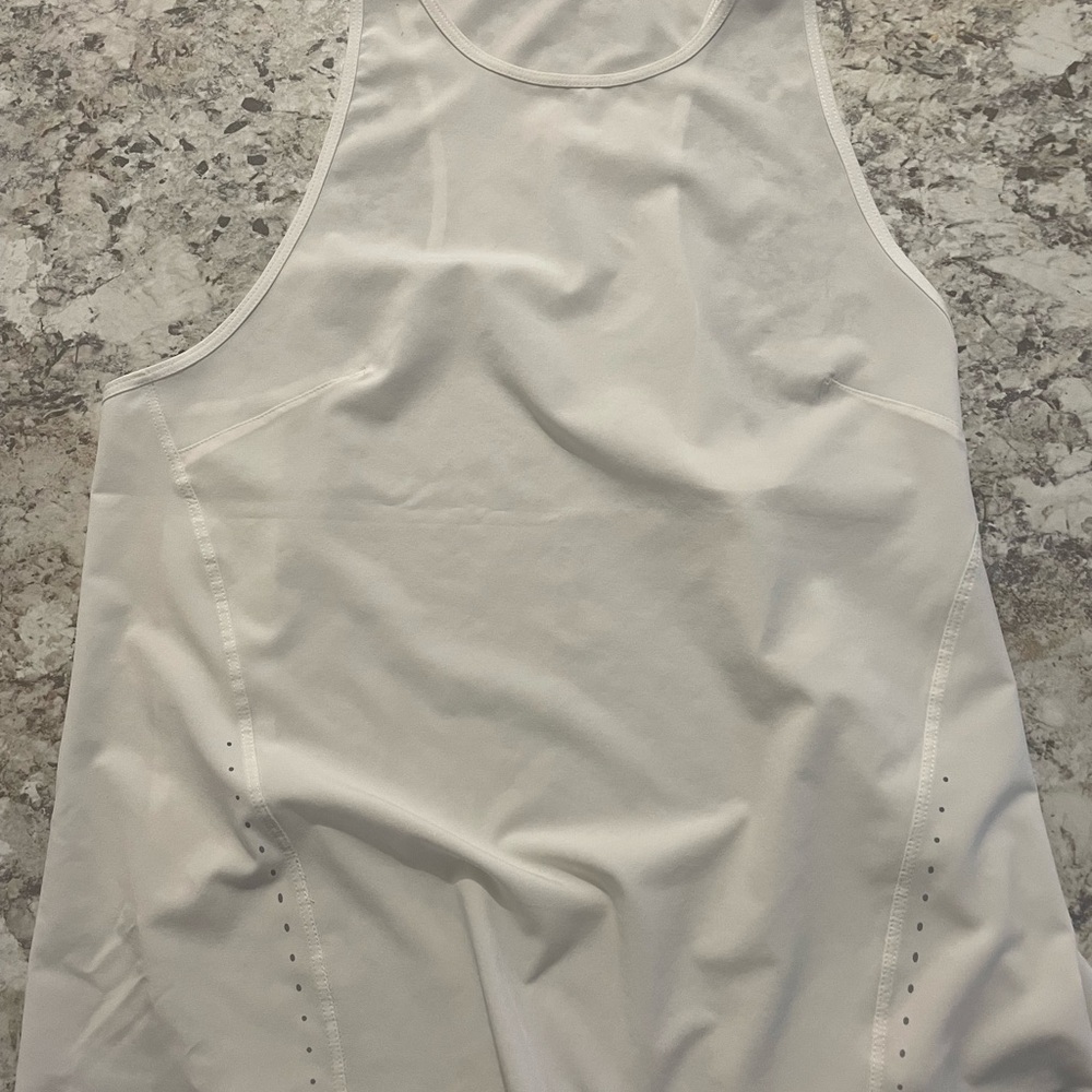 White Athletic Tank Top